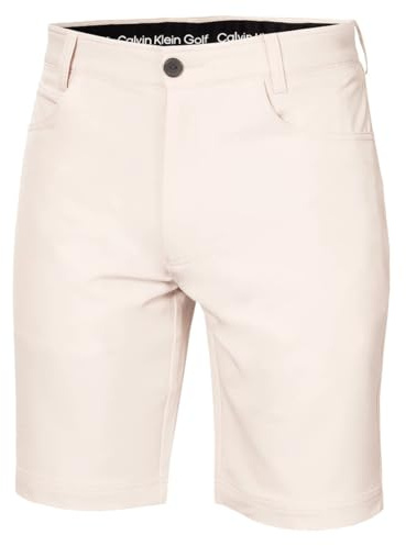 Calvin Klein Mens CK Impact 4-Way Stretch Shorts - Turtledove - 32 Waist