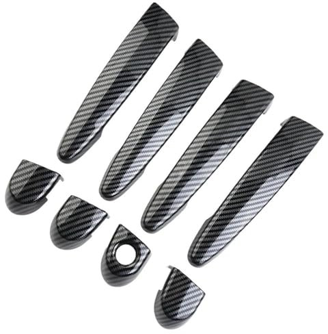 Nonuiny For B&MW E87 E90 E91 E92 E93 F30 X2 X3 X4 X6 4pcs Car Door Handle Cover Carbon Fiber Style Trim For Left Drive