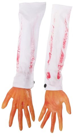 Vaguelly 2stücke Gruselige Fake-hände Mit Kunstblut Für Halloween Realistische Künstliche Arm-hände Für Schaurige Dekoration Und Spaßartikel Kostüm Und Halloween-Partys