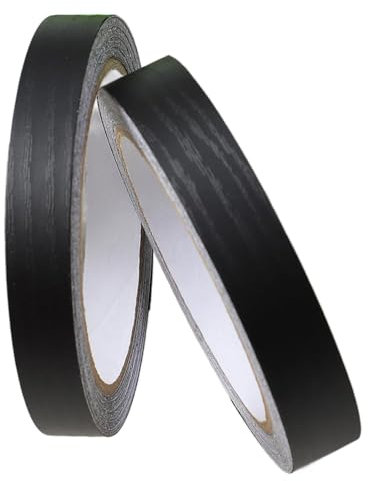 GegXcn 2PCS Black Worktop Edging Strip, Edge Trim Tape for Countertops Cabinets Furniture Repair, Adhesive Strip with Strong Sticky Backing, DIY Home Improvement Edge Covering for Doors Tables Shelves