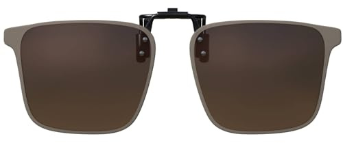 BEZLIT Polarisierter Clip-On Brillenaufsatz für Damen & Herren – Aufsteck Sonnenbrille für Korrektionsbrille, UV400 Sonnenclip zum Autofahren, Angeln, Outdoor, 143 mm breit