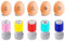 AHANDMAKER 5 Stile Kunststoff Stempel Cartoon Hühnermotive DIY Ei Zeichnung Ideal Zum Eierbemalen und Kunsthandwerk Bauernhof Dekoration Geschenk