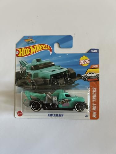 Hot Wheels Vehículo a Escala 1:64 para Jugar o Exhibir. Colección de Automoviles. Regalo para niños. Modelo del 2025,Elige 1 Coche (HYX68, 42/250 Haulerback)