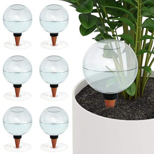 6 sfere di irrigazione per piante, 500 ml, sfere di irrigazione per piante, sfera di irrigazione autolivellante, grande erogatore di acqua, piante, irrigazione automatica delle piante da giardino