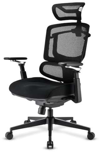 Sharkoon OfficePal C50 Bürostuhl - Ergonomischer Stuhl für Büro und Homeoffice, Höhenverstellbar