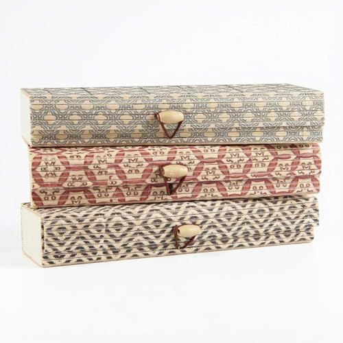 LS-LebenStil Holz Aufbewahrungsbox Schachtel 3´er Set Schmuckschatulle