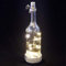 trendaffe Glasflasche Dekolampe mit 10 LEDs - Dekoleuchte Dekolicht