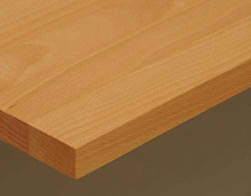 TISCHPLATTE Holz massiv Buche 26mm geölt oder unbehandelt, Esstisch Couchtisch (Holz geölt, 70 x 60)