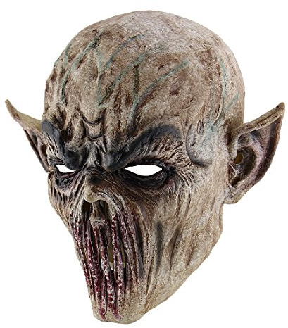 Quligeta Hophen Scary Halloween Mask - Terror Ghost Devil Mask Dance Party Biochemical Alien Zombie Caps