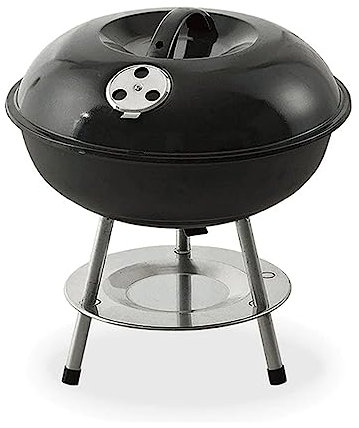 EDM Barbacoa Negra Ø 35,5CM 3 Patas