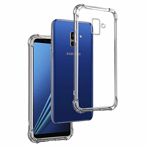 Coque Anti-Shock pour Samsung Galaxy A8 2018, TPU Transparent en Silicone Antichoc