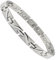 Energetisches Edelstahl Power Dynamic Energie Magnetarmband Oceanic Welle uni silber poliert Energetix 4you 201 B Größe L/XL