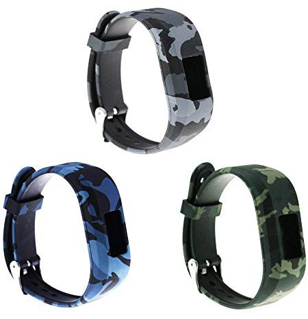 Ruentech Ersatz-Armband Kompatibel mit Garmin Vivofit jr.2 für Kinder, Größe S, verstellbar, Gemustert, Silikon, Ersatzband Kompatibel mit Garmin Vivofit jr 2 Kinder-Aktivitätstracker