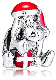 PANDOCCI 2019 winter eeyore weihnachten charme perle 925 silber diy passt für original pandora armbänder charme modeschmuck