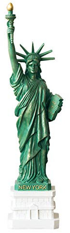 NGXL Freiheitsstatue Dekoration Skulptur, Kopie Der Freiheitsstatue Freiheitsstatue Statue Erinnerungen Zahlen Für Haus, Büro, Dekor Tisch Und Schreibtisch,Grün,60cm