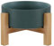 Verde Comedero Gato Comedero Perro Comedero Elevado Gato con Soporte de Bambú - Comederos para Gatos Perros Pequeño y Mascotas - Cuenco de Ceramica para Agua Comida 400ML