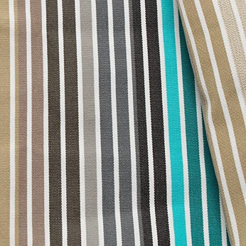 STOFFKONTOR Liegestuhlstoff Outdoorstoff Stoff Streifen Mix 6 Breite 45cm - Meterware, multicolor - zum Bespannen von Klapp- und Liegestühlen, Balkonverkleidung, Deko, uvm.