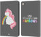 Head Case Designs Unicorno Vomito Arcobaleno Custodia Portafoglio in Pelle Compatibile con Apple iPad Air 2 (2014)