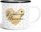 SpecialMe® Emaille-Tasse Herz Danke Geschenk Lieblingsmensch Alltagsheld Berufe Spruch Schrift Emaillebecher Lieblingsmensch weiß-schwarz Emailletasse