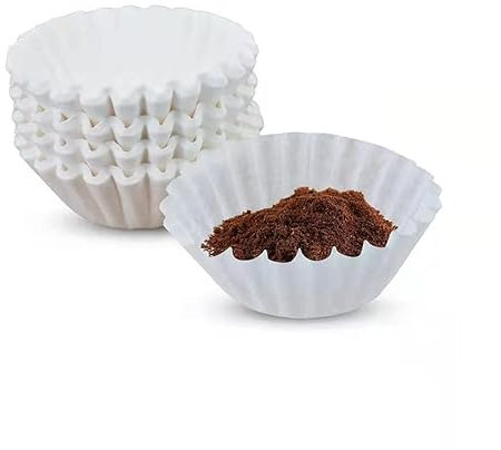1-4 Cup Coffee Filters White Paper ,Coffee Makers and Drip Coffee Pots Junior Basket Style, Chlorine Free Coffee Filter,50 Count