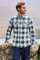 Mountain Warehouse Trace Mens Flannel Long Sleeve Shirt - Lightweight & Breathable Casual Checks Shirt in 100% Cotton with Buttoned Front Pockets - for Travel & Walking Light Khaki M