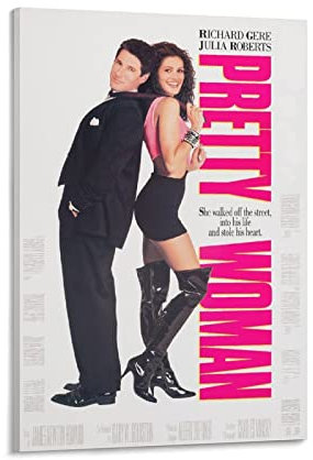 Pretty Woman Classic Movie Poster Artworks Canvas Poster Wall Art Prints Home Modern Decor 08x12inch(20x30cm)