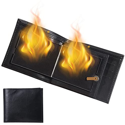 MeYuxg Premium Magic Flaming Fire Wallet Magic Tricks, Upgraded Magic Flame Wallet Brieftasche mit der Flamme des Magiers, Magician Stage Street Unvorstellbare Show Requisite