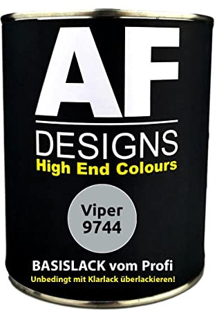 Alex Flittner Designs 250ML Autolack für Viper 9744 Brillant Silver Metallic Basislack spritzfertig