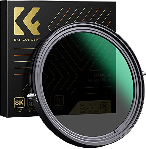 K&F CONCEPT 43mm Polfilter(CPL) & ND2-ND32 Filter 2-IN-1 multifunktionaler Filter（1-5 Blendenstufen）
