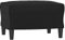 vidaXL Fußhocker, Sitzhocker Sitzbank mit Holzrahmen, Polsterhocker Hocker für Wohnzimmer, Fußbank Fußstütze Fußablage, Modern, Schwarz Kunstleder