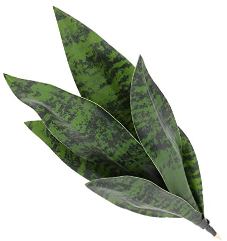 ARTIBETTER Home Decor Künstliche Pflanzen Künstliche Schlangenpflanzen Gefälschte Sansevieria Kunststoff Faux Agave Pflanze Grüne Blätter für Haus Garten Büro Dekoration Wohnkultur Künstliche Pflanzen