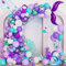 Kit Arco Palloncini Viola Sirena, 115 pezzi Blu Verde Acqua Coda Sirena Ghirlanda Palloncini Metallico Pastello Con Stella Per Ragazza Bambina Tema Sirena Compleanno Decorazioni Feste Sotto Il Mare