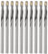 10 Piezas Broca De Taladro De Carburo Cementado De 4 Mm, Broca De Taladro De Mango Recto De Acero De Tungsteno, Adecuado Para Madera, PláStico, Metal, AleacióN, Acero Inoxidable