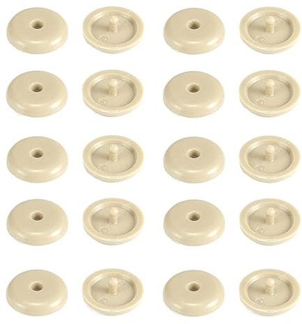 10 STÜCK Auto-Sicherheitsgurt-Stoppknopf-Clips, Sicherheitsgurt-Einsteller, Verschluss-Halter, Schnallen-Stopper-Halter, Nieten-Bolzen-Clips, Auto-Styling, Grau (Color : 10pairs beige)