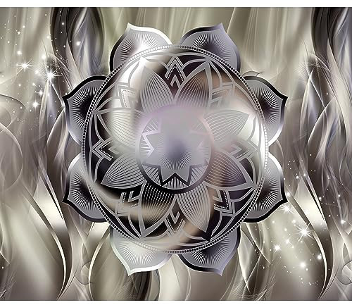 murando Fototapete 350x256 cm Vlies Tapeten Wandtapete XXL Moderne Wanddeko Design Wand Dekoration Wohnzimmer Schlafzimmer Büro Flur Abstrakt Mandala a-C-0053-a-c