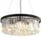 AHXIAOZN Moderne Kristall Kronleuchter, Wohnzimmer Lampe, 60CM Rund Hängellampe Lüster für Flur Balkon Küche Schlafzimmer Dekorative