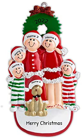 Kaululu Adornos Arbol Navidad Personalizado con Nombres y Texto Navidad Decoración 2024, Navidad Decoración Casa Colgante de Madera Regalos de Año Nuevo