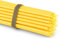 NKlaus 50x Stabkerzen Gelb 16 cm Dünne Paraffinkerzen rußfrei & tropffrei Lange Brenndauer Gelbe Kerzen für Dekoration & Feier 36258