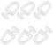 TOP-VIGOR Vorhangschiene, Kunststoff, Vorhangschiene, Gleithaken, Vorhangschiene, Gleithaken für Fenster, Vorhang, Tür, Duschvorhang, Weiß, 20 Stück