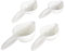 4Pcs/Set Braille Measuring Spoon Measuring Cup Teaspoon,Portable Braille Measuring Spoon Cup Kitchen Cooking Baking Tool Accessory with Raised Print and Braille, 4 PCS