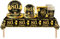 69pcs Black Gold 80th Birthday Decorations for Men Women,80th Birthday Tableware Tablecloth Paper Plates Napkins Serviettes and Cups for 80th Birthdays Table Decorations for Him,Her Birthdays Gifts