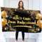 Alles Gute Zum Ruhestand Banner 150 x 90 cm - Rente Gut Girlande - Endlich Ruhestand Deko - Lebendiger Digitaldruck - 110 Den Polyester - Doppelnaht (Schwarz & Gold)