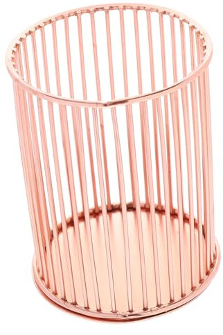BCOATH Stiftebehälter Aus Eisen in Roségold Schreibtisch-organizer Aufbewahrungsbox Stifthalter Schreibtisch-accessoire
