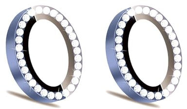 Kompatibel mit iPhone 16 & iPhone 16 Plus Kameralinsenschutz Glitzer Bling Gehärtetes Glas Klar Kamera Abdeckung Displayschutzfolie Ring Zubehör Hüllenfreundlich