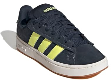 adidas Men's Grand Court Alpha Shoes, Aurora Ink/Yellow/Gum, 11 UK