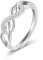 ALEXCRAFT Silber 925 Ringe für Damen, Zirkonia Ring Verstellbar Unendlichkeitsring Silberringe Verlobungsring Trauringe Freundschaftsring Antragsring Ringe Silberschmuck für jeden Anlass