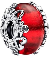 Generico Charms Pandora793597C00 Charm Cristal de Murano Magia de la Navidad, Talla única, Plata, Circonita cúbica