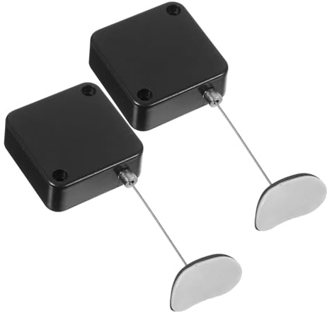 jojofuny Automatisches Einziehbares Stahlseil Schloss Mit Fernbedienung 2 Stück Sicherheitskabel Für Diebstahlschutz Unterwegs Und Fernbedienung Verriegelung