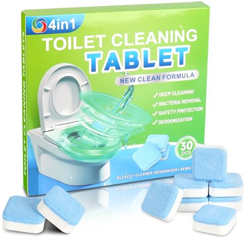 30 Stück Reiniger Tabs Toilette, WC Reiniger Extra Stark für intensive Sauberkeit in der Toilette
