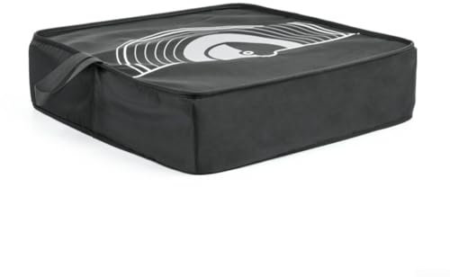 For Audio-Technica AT-LP60X/XBT Turntable Dust Cover, Nylon Protective Case, Black, 40.5x39cm, Slim Design, Stylish